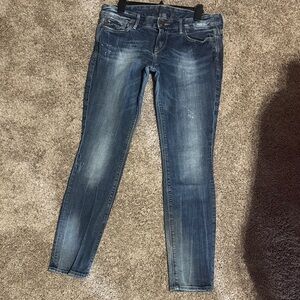 Express Dark Blue Women's Skinny Jeans